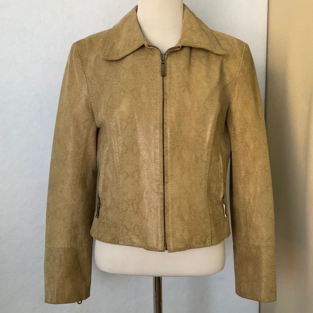 Dimension Vintage Genuine Leather SnakeSkin Jacket